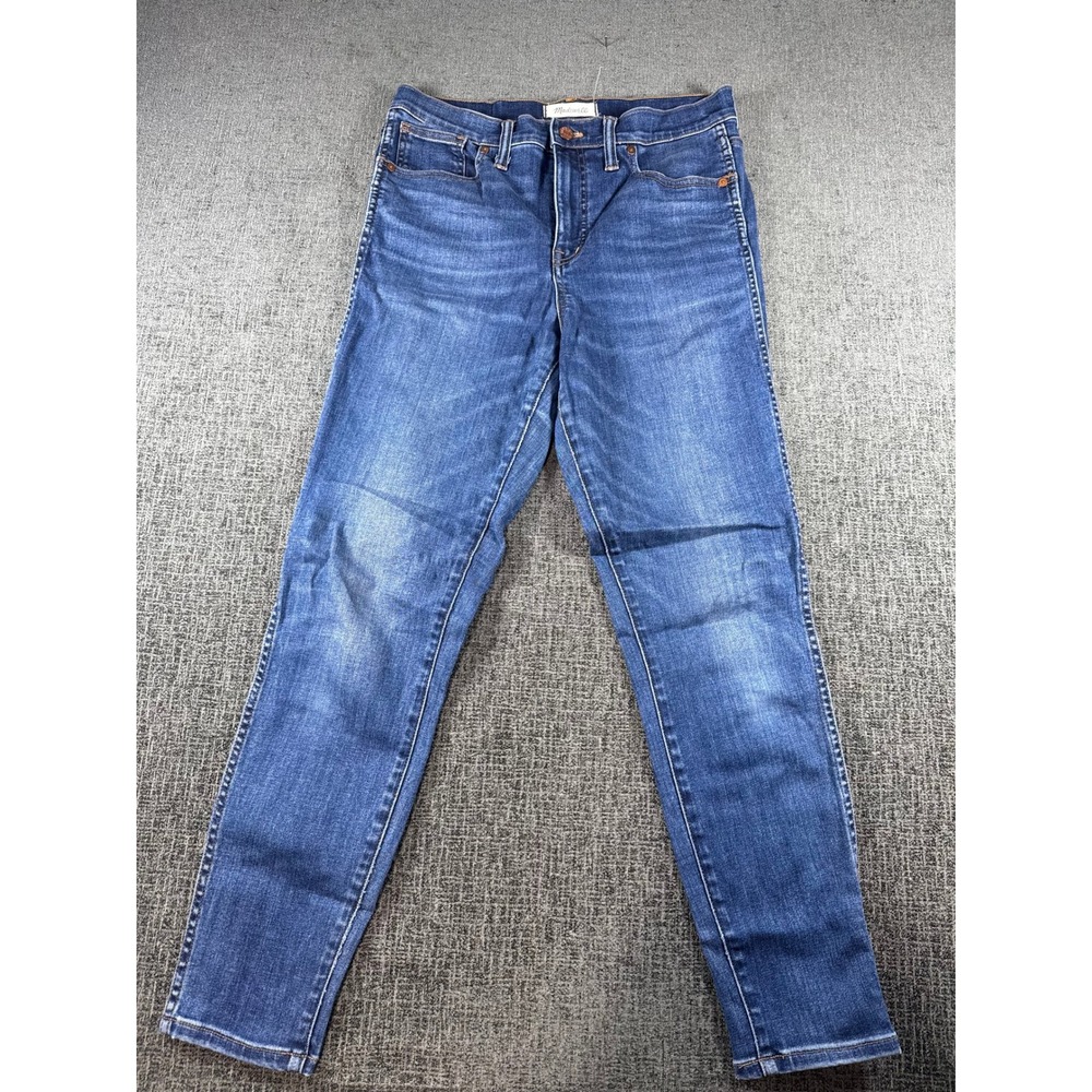 Madewell 10 High-Rise Skinny Jeans Size 29 Medium Wash Blue Denim Stretch